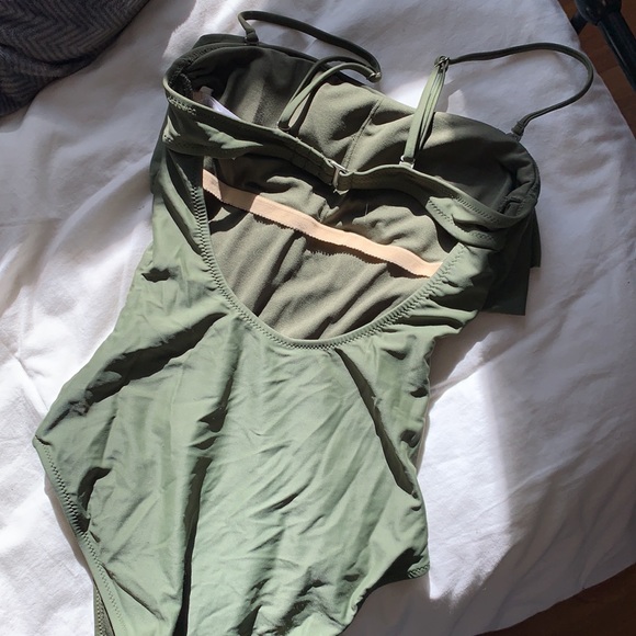 Olive one piece swimsuit - Picture 3 of 4